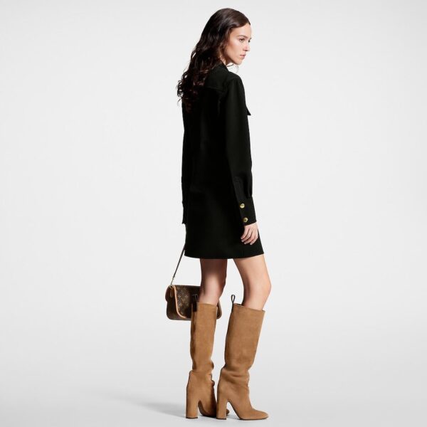 Louis Vuitton Technical Gabardine Shirt Dress - Image 3