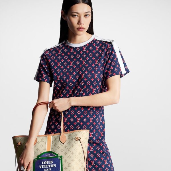 Louis Vuitton Tricolor Monogram T-Shirt Dress - Image 2