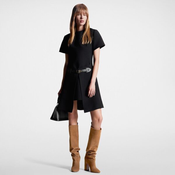 Louis Vuitton Trompe L’Oeil Wrap Front Dress - Image 2