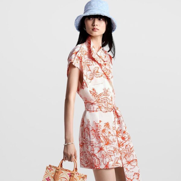 Louis Vuitton Tropical Floral Shirt Dress - Image 3