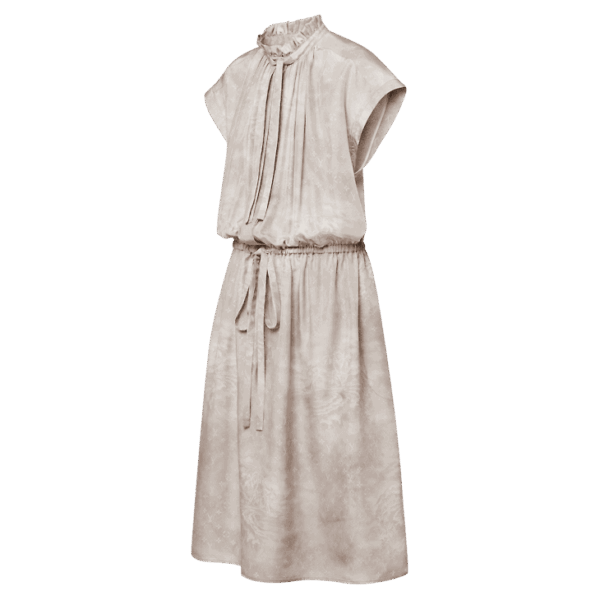 Louis Vuitton Tropical Monogram Lavaliere Collar Dress - Image 2