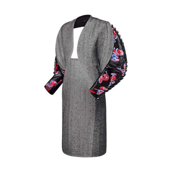Louis Vuitton Trumpet Print Sleeve Hourglass Dress - Image 2