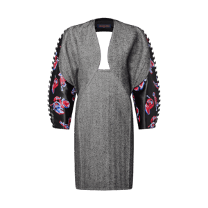 Louis Vuitton Trumpet Print Sleeve Hourglass Dress