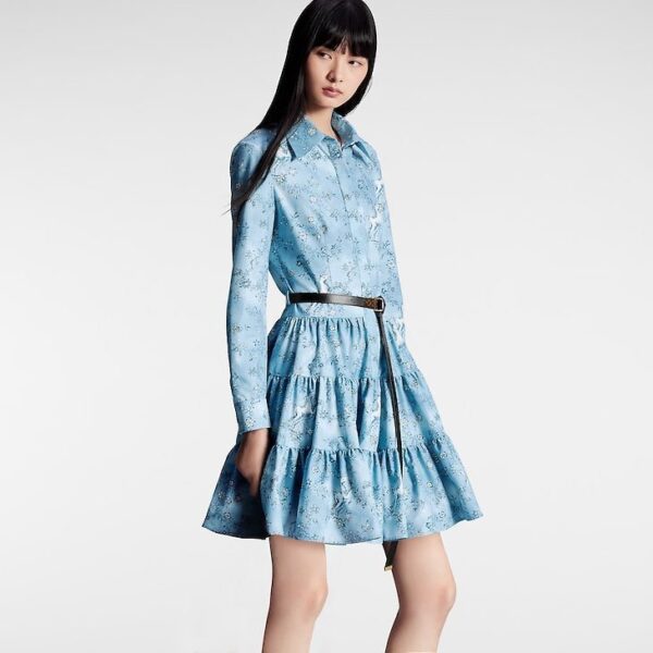 Louis Vuitton Unicorn Print Belted Shirt Dress - Image 2