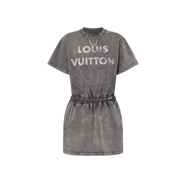 Louis Vuitton Vintage-Effect Louis Vuitton T-Shirt Dress