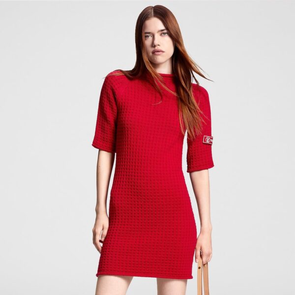 Louis Vuitton Waffle Knit Dress - Image 3