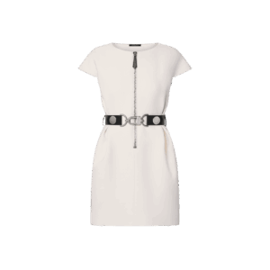 Louis Vuitton Wool-Silk Utility Detail Dress