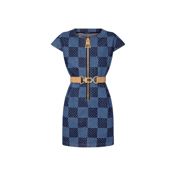 Louis Vuitton Louis Vuitton Chartreuse Silk Shirt Dress
