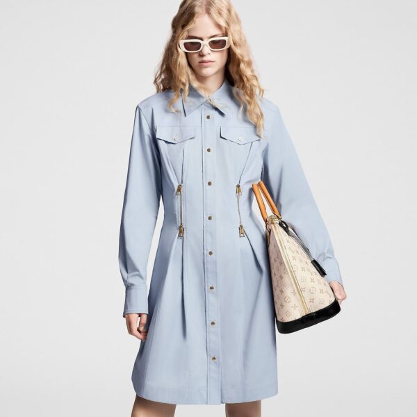 Louis Vuitton Zipper Waist Shirt Dress - Image 3