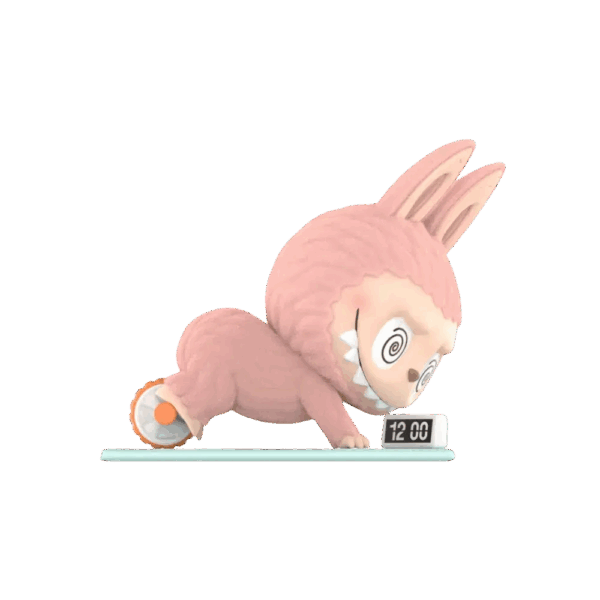 THE MONSTERS Labubu Lazy Yoga Series Ab Roller Figure