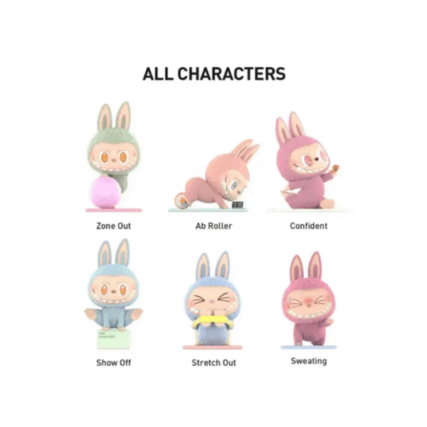 The Monsters Lazy Yoga Series Figures Sealed Case - Image 2