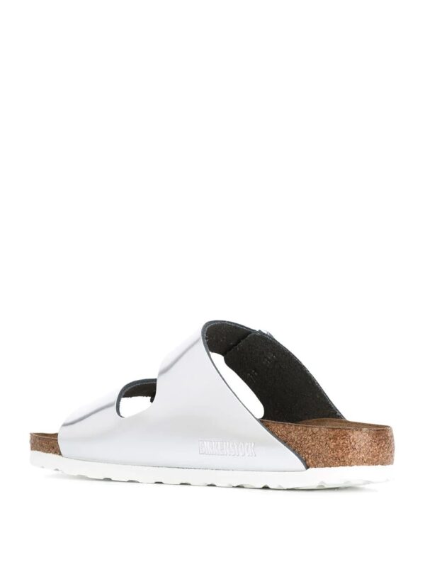 Birkenstock  metallic buckled sliders - Image 3