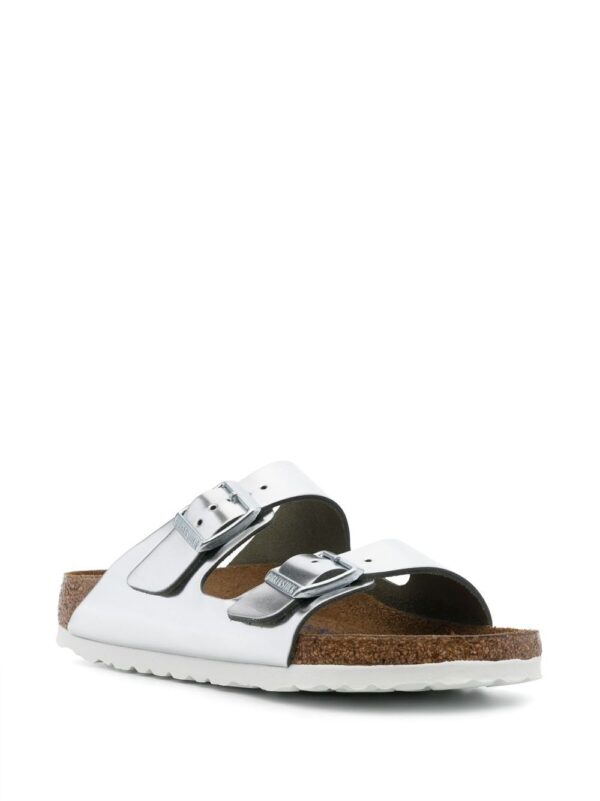 Birkenstock metallic buckled sliders - Image 2