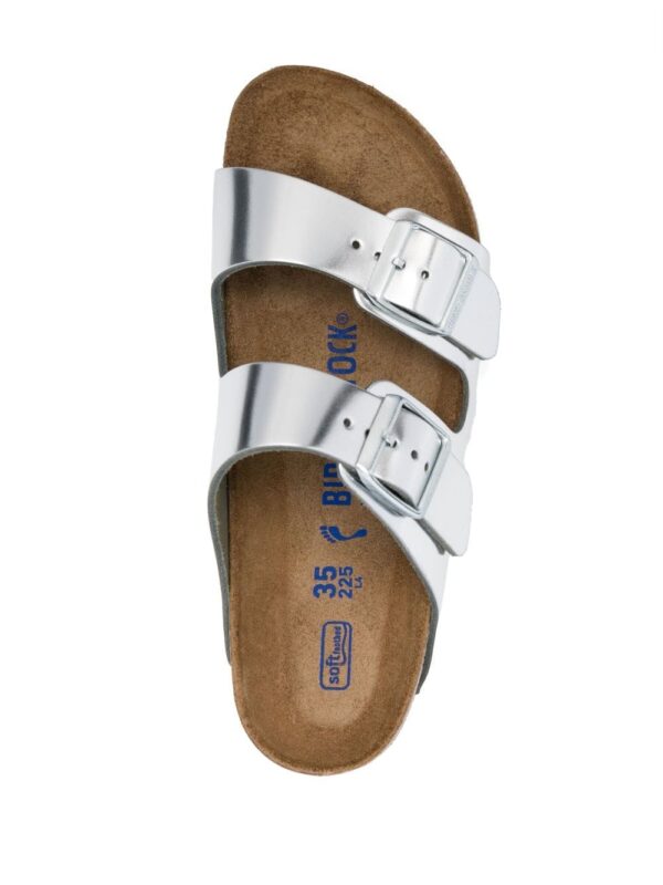 Birkenstock metallic buckled sliders - Image 4