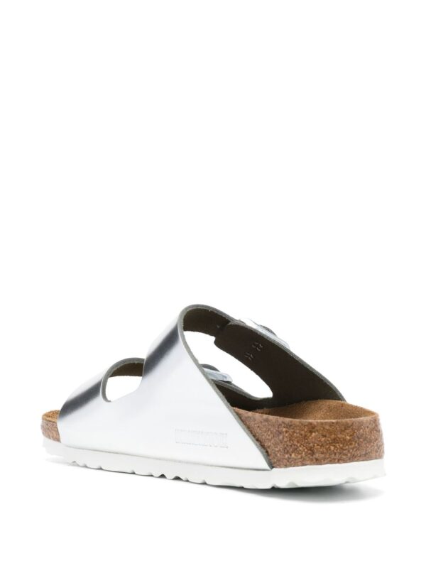 Birkenstock metallic buckled sliders - Image 3