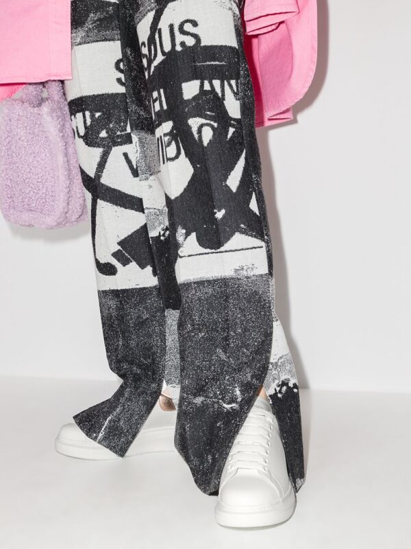 Alexander McQueen Oversized leather sneakers - Image 5