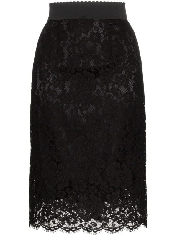 Dolce & Gabbana  lace midi pencil skirt