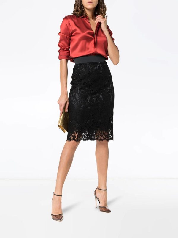 Dolce & Gabbana  lace midi pencil skirt - Image 2