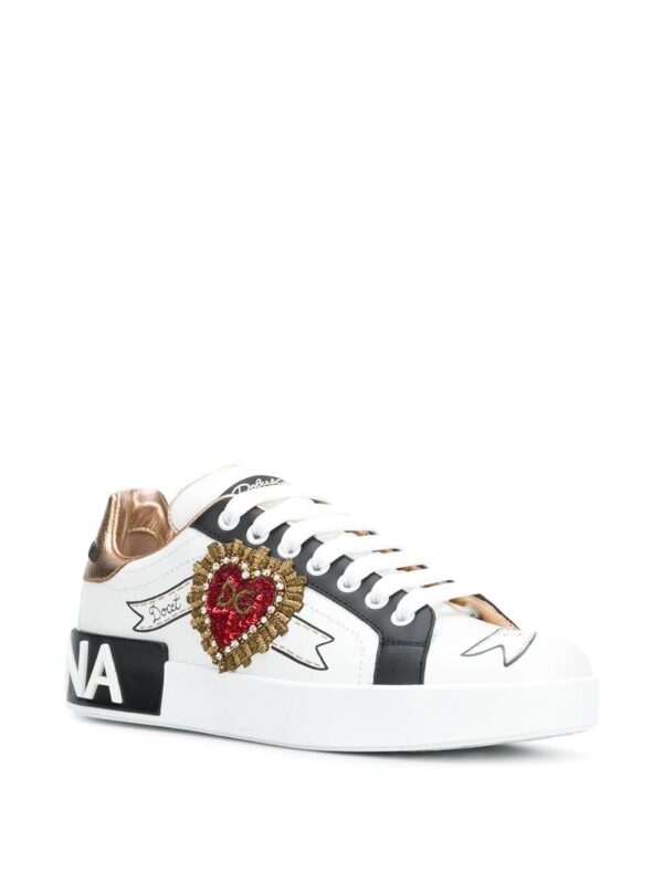 Dolce & Gabbana Portofino embroidered sneakers - Image 2