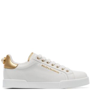Dolce & Gabbana Portofino logo-tag leather sneakers