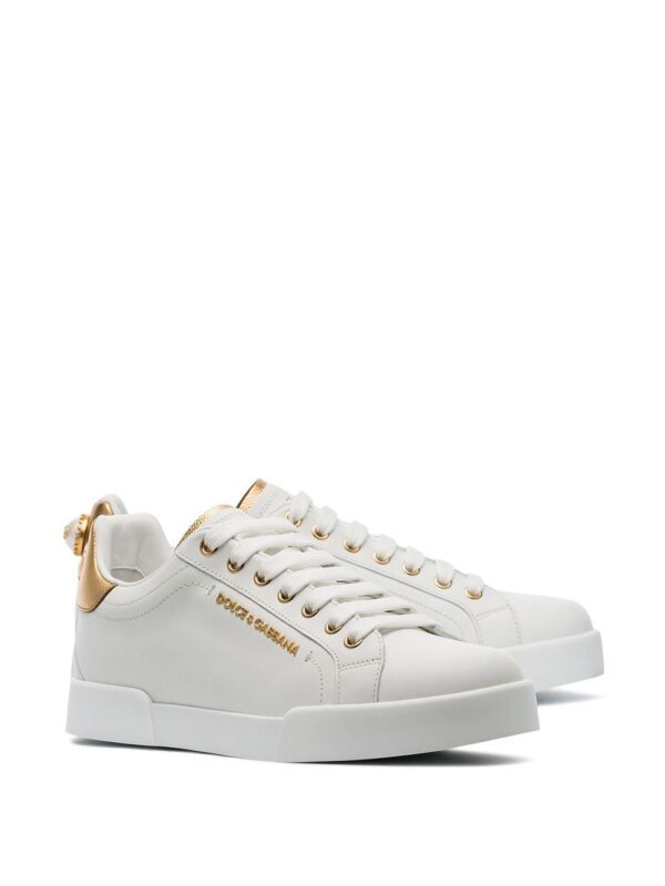 Dolce & Gabbana Portofino logo-tag leather sneakers - Image 2