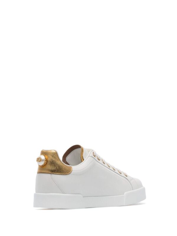 Dolce & Gabbana Portofino logo-tag leather sneakers - Image 3