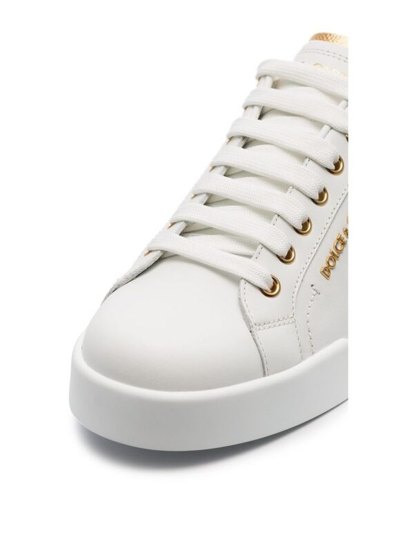 Dolce & Gabbana Portofino logo-tag leather sneakers - Image 4