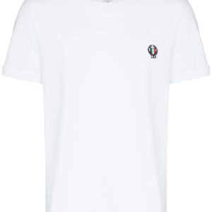Dolce & Gabbana  logo flag embroidered cotton t shirt