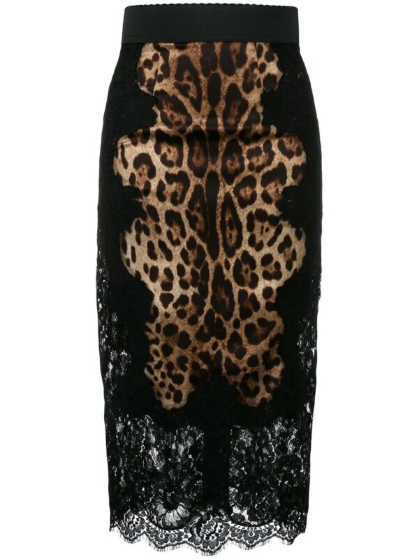 Dolce & Gabbana  leopard-print pencil skirt