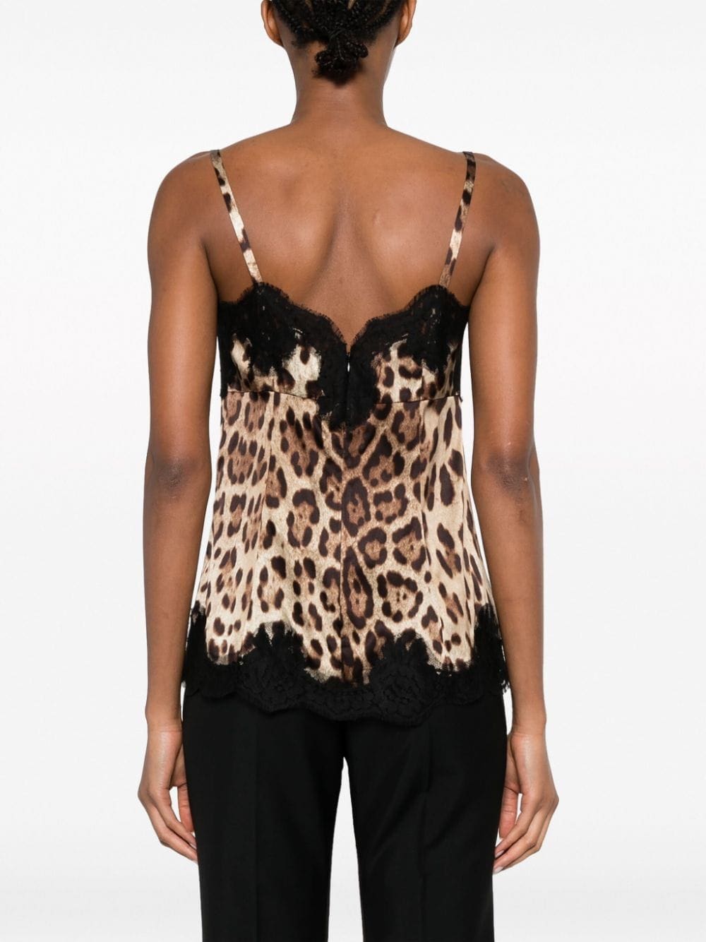 Dolce & Gabbana leopard-print satin camisole top - Image 4