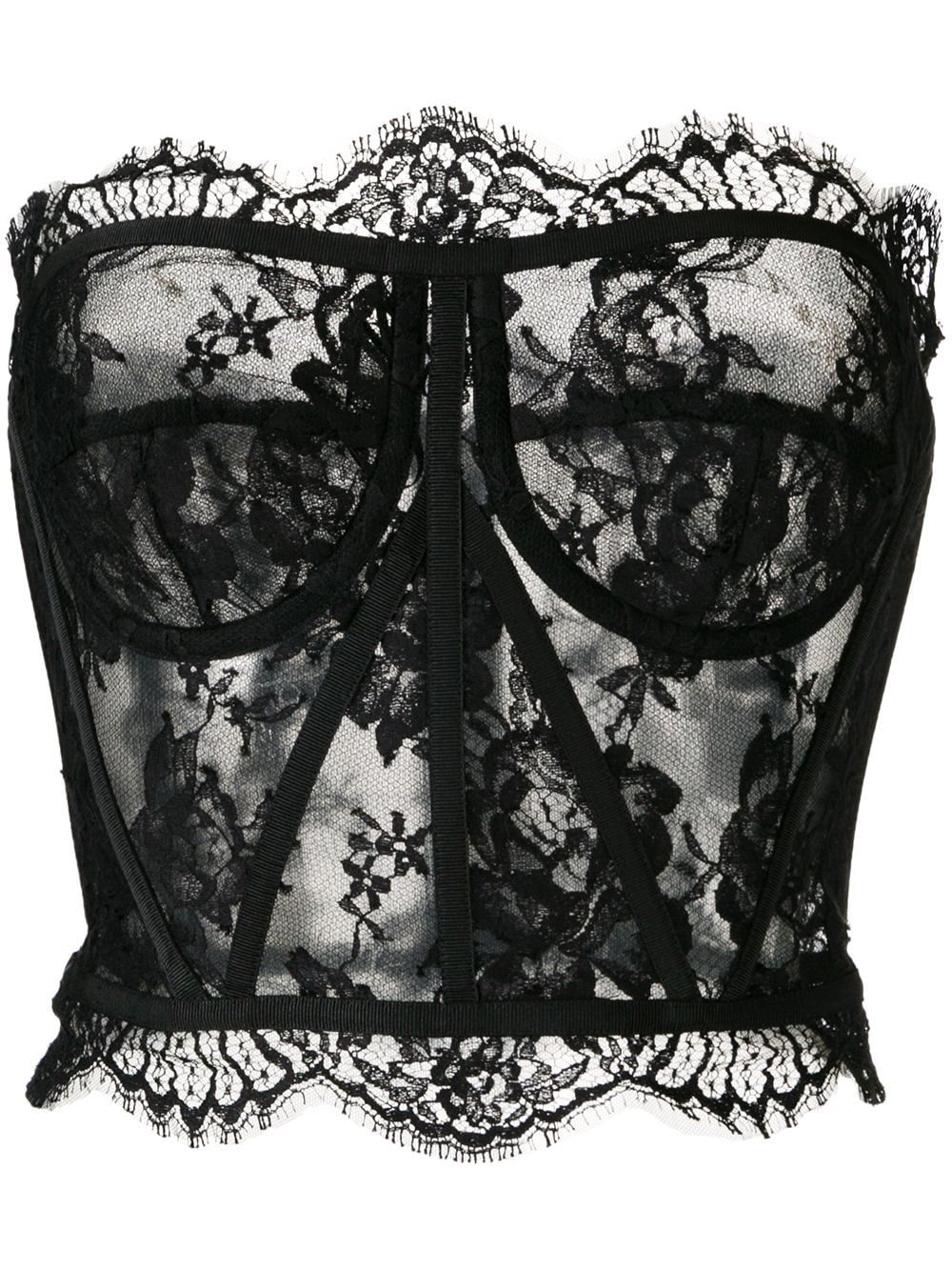Dolce & Gabbana strapless lace bustier