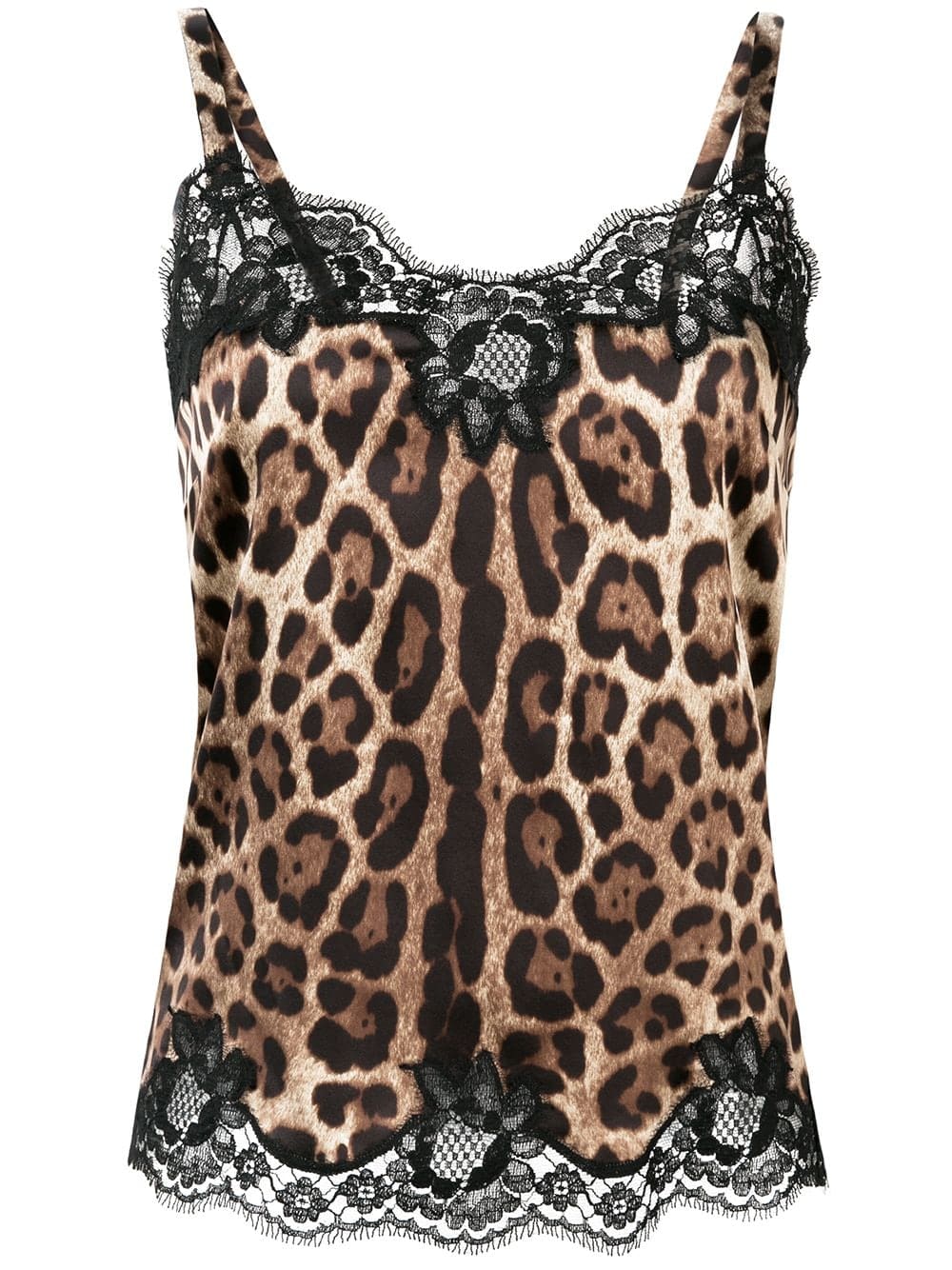 Dolce & Gabbana leopard-print satin camisole top