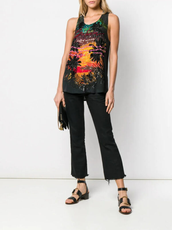 Balmain  sequin embellished tank top - Image 2