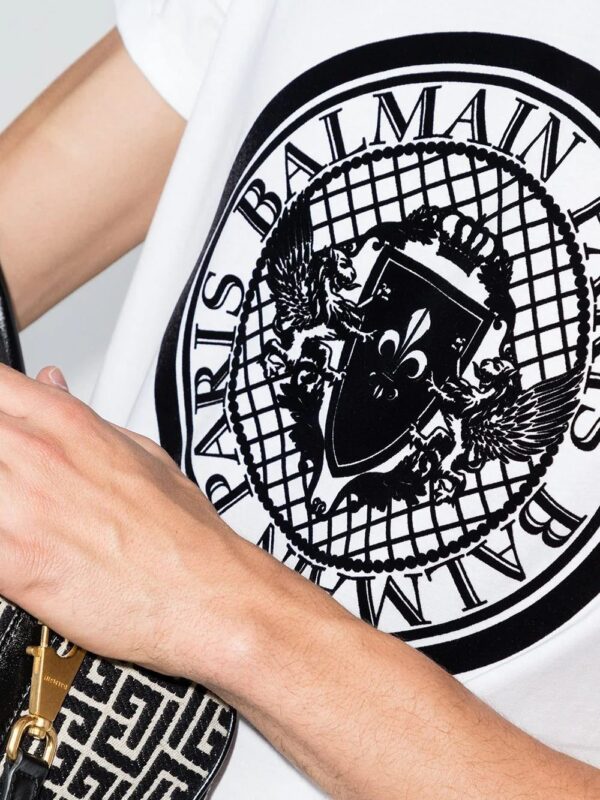 Balmain Coin logo print T-shirt - Image 4