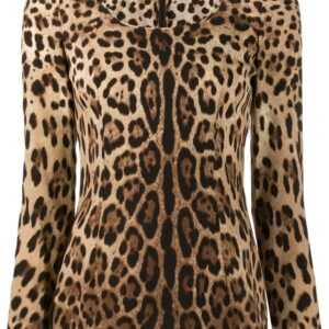 Dolce & Gabbana leopard-print long-sleeve T-shirt