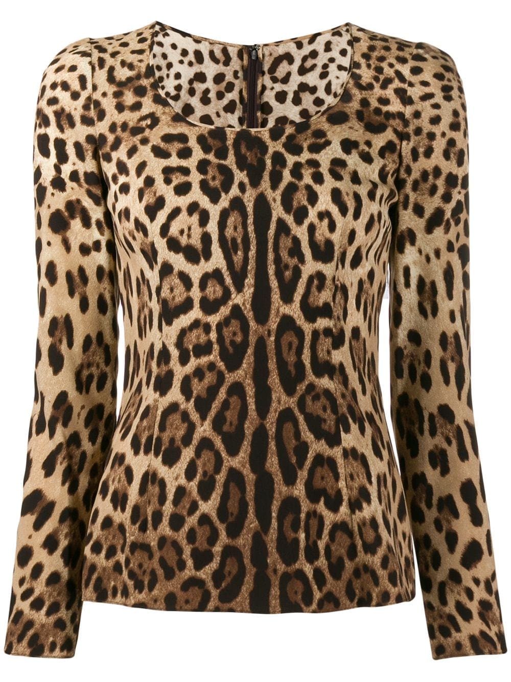 Dolce & Gabbana leopard-print long-sleeve T-shirt