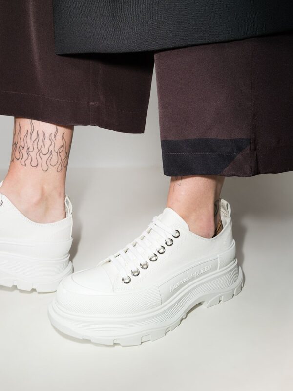 Alexander McQueen round-toe cotton sneakers - Image 3