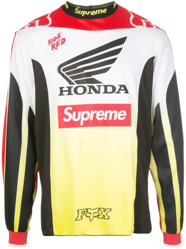 Supreme  x Honda x Fox Racing Moto jersey T-shirt