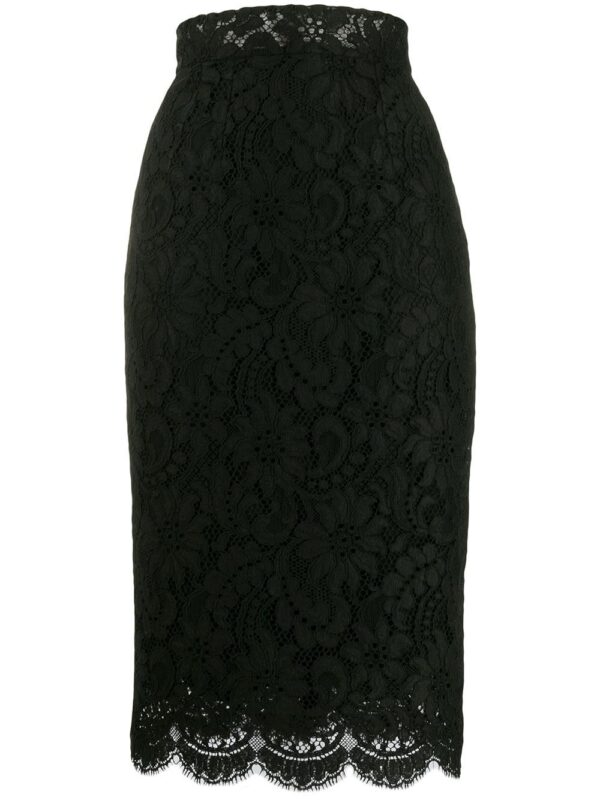 Dolce & Gabbana  high-waisted lace pencil skirt