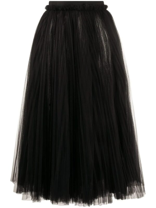 Dolce & Gabbana  ruched tulle midi skirt