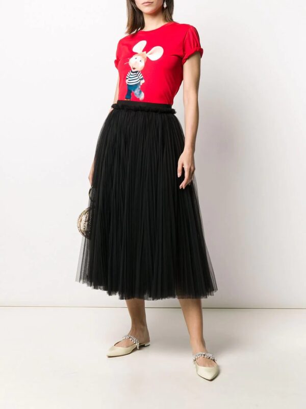 Dolce & Gabbana  ruched tulle midi skirt - Image 2