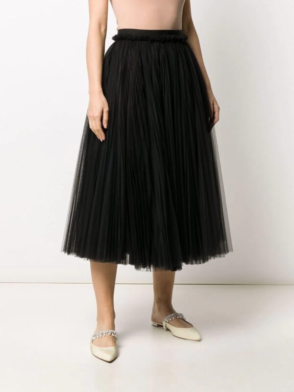 Dolce & Gabbana  ruched tulle midi skirt - Image 3