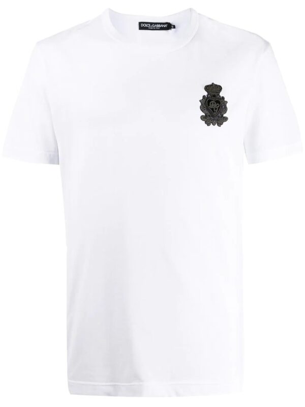 Dolce & Gabbana  crest logo-patch T-shirt