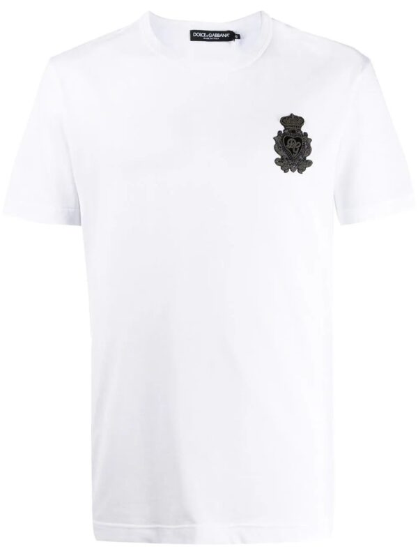 Dolce & Gabbana  heraldic-patch cotton T-shirt