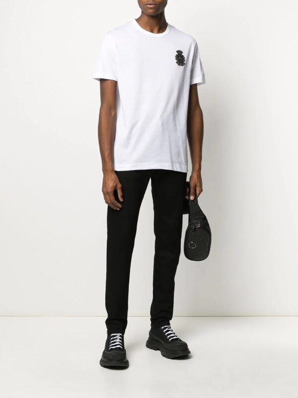 Dolce & Gabbana  heraldic-patch cotton T-shirt - Image 2