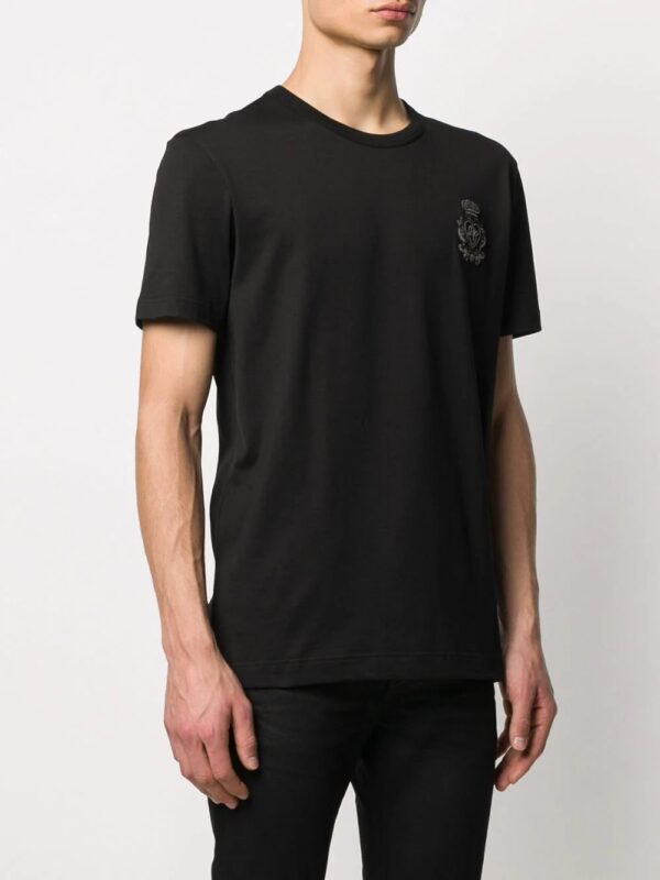 Dolce & Gabbana  heraldic-patch cotton T-shirt - Image 3
