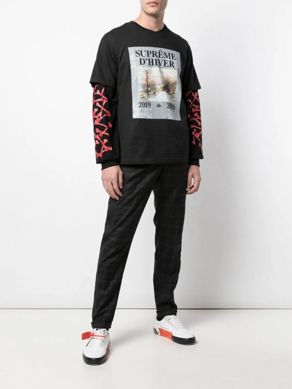Supreme  D'Hiver print T-shirt - Image 2