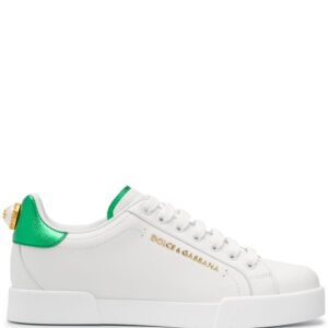 Dolce & Gabbana Portofino logo-tag leather sneakers