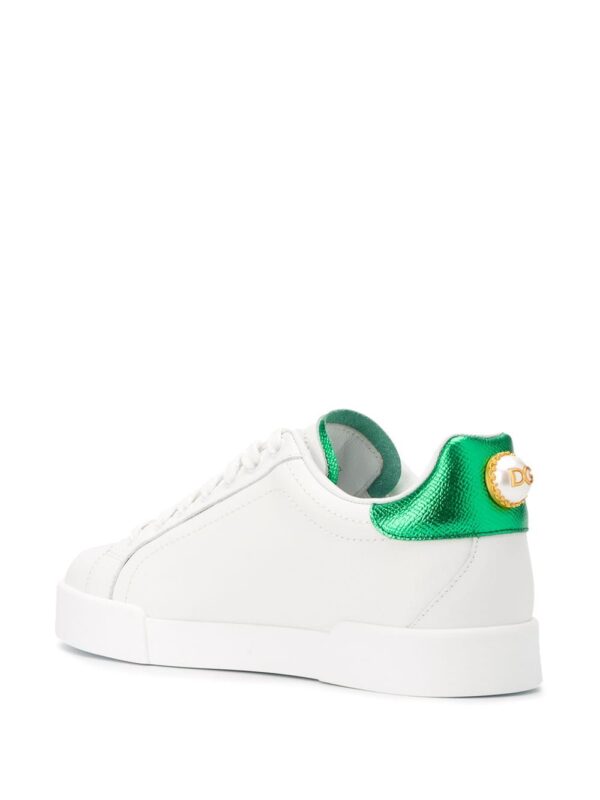 Dolce & Gabbana Portofino logo-tag leather sneakers - Image 3