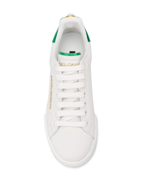 Dolce & Gabbana Portofino logo-tag leather sneakers - Image 4
